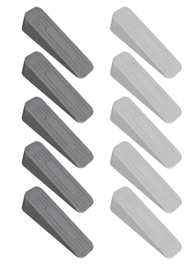 ALP Heavy Duty Anti Slip Rubber Door Stoppers with Doors Powerful Gripping Work of Any Surface for Home, Offices, Warehouses & Classrooms Door Bottom Seal (5 Grey & 5 White Door Stopper) - Image 1